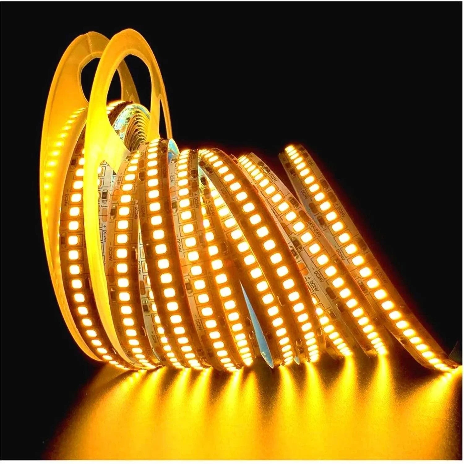 Warm White LED Strip Light 3000K 12V 240 LEDs/m 1200 LEDs IP20 Waterproof 5 Metre Strip — view 3 — House of LEDs UK