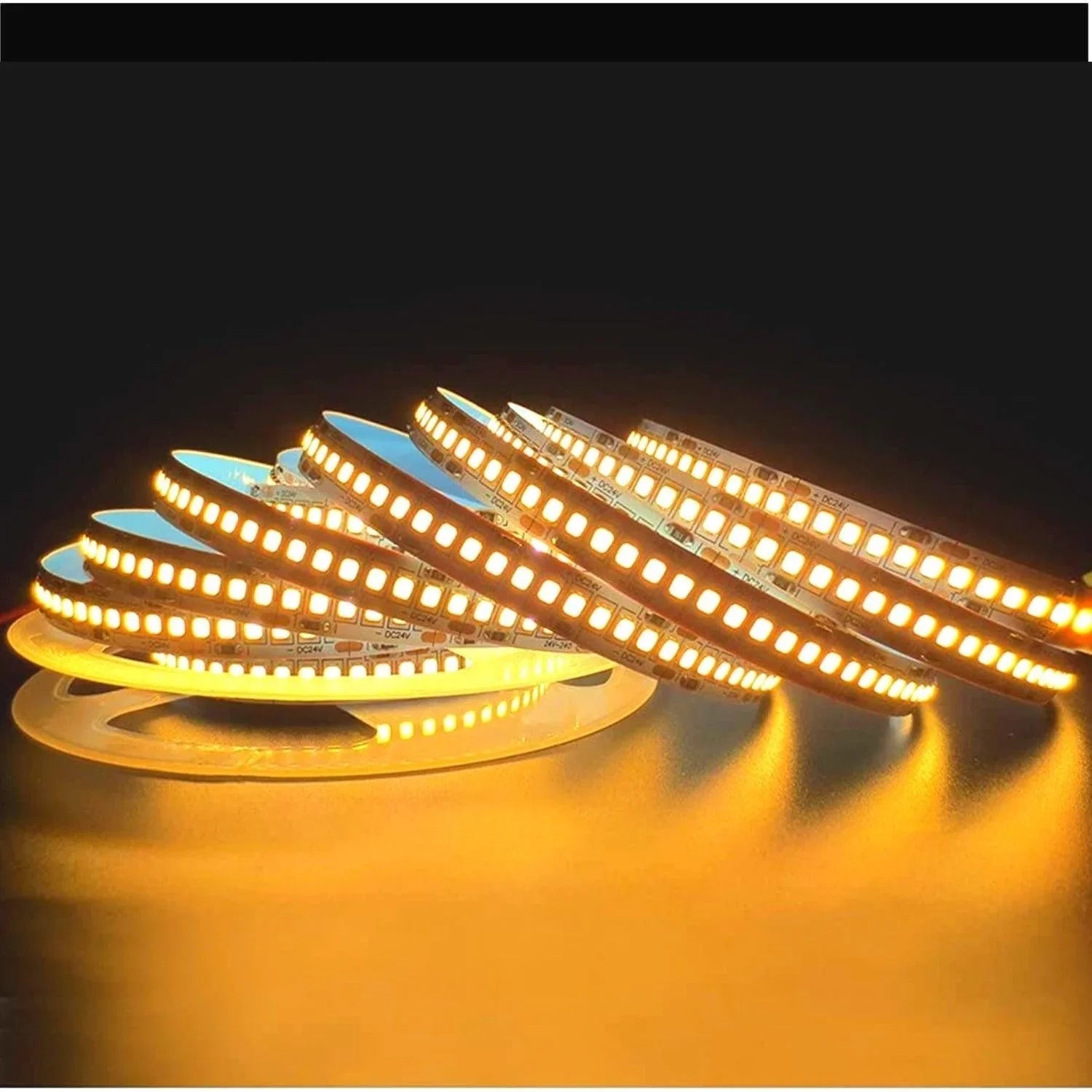 Warm White LED Strip Light 3000K 12V 240 LEDs/m 1200 LEDs IP20 Waterproof 5 Metre Strip — House of LEDs UK