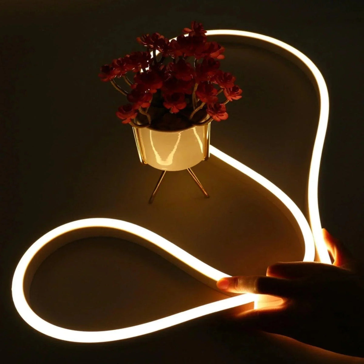 Warm White Neon Flex 24V 8x16mm 120LEDs/m IP65 Waterproof 15m — view 10 — House of LEDs UK