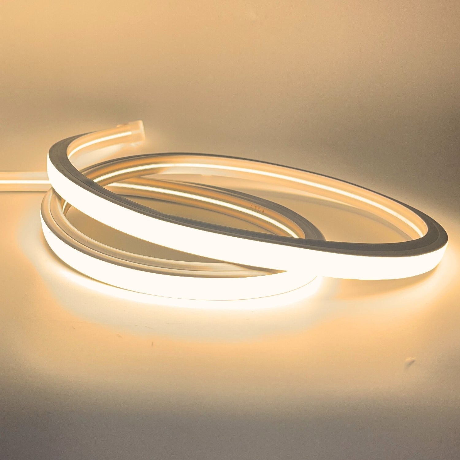 Warm White Neon Flex 3000K 16x16mm 220V 240V Top Bending IP65 10cm Cut with UK Plug - House of LEDS