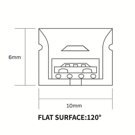 Warm White Neon Flex 3000K 24V Top Bend 10x6mm IP65 Waterproof 280LEDs/m — view 11 — House of LEDs UK