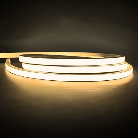 Warm White Neon Flex 3000K 24V Top Bending 10x6mm IP65 Waterproof 280LEDs/m — House of LEDs UK