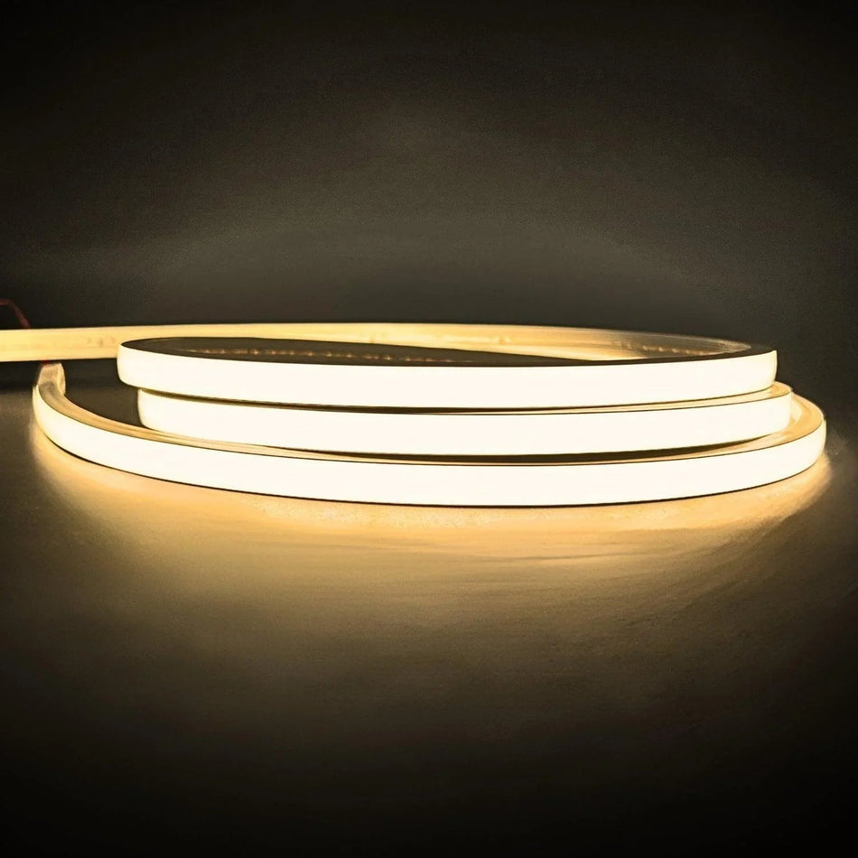 Warm White Neon Flex 3000K 24V Top Bending 10x6mm IP65 Waterproof 280LEDs/m — House of LEDs UK