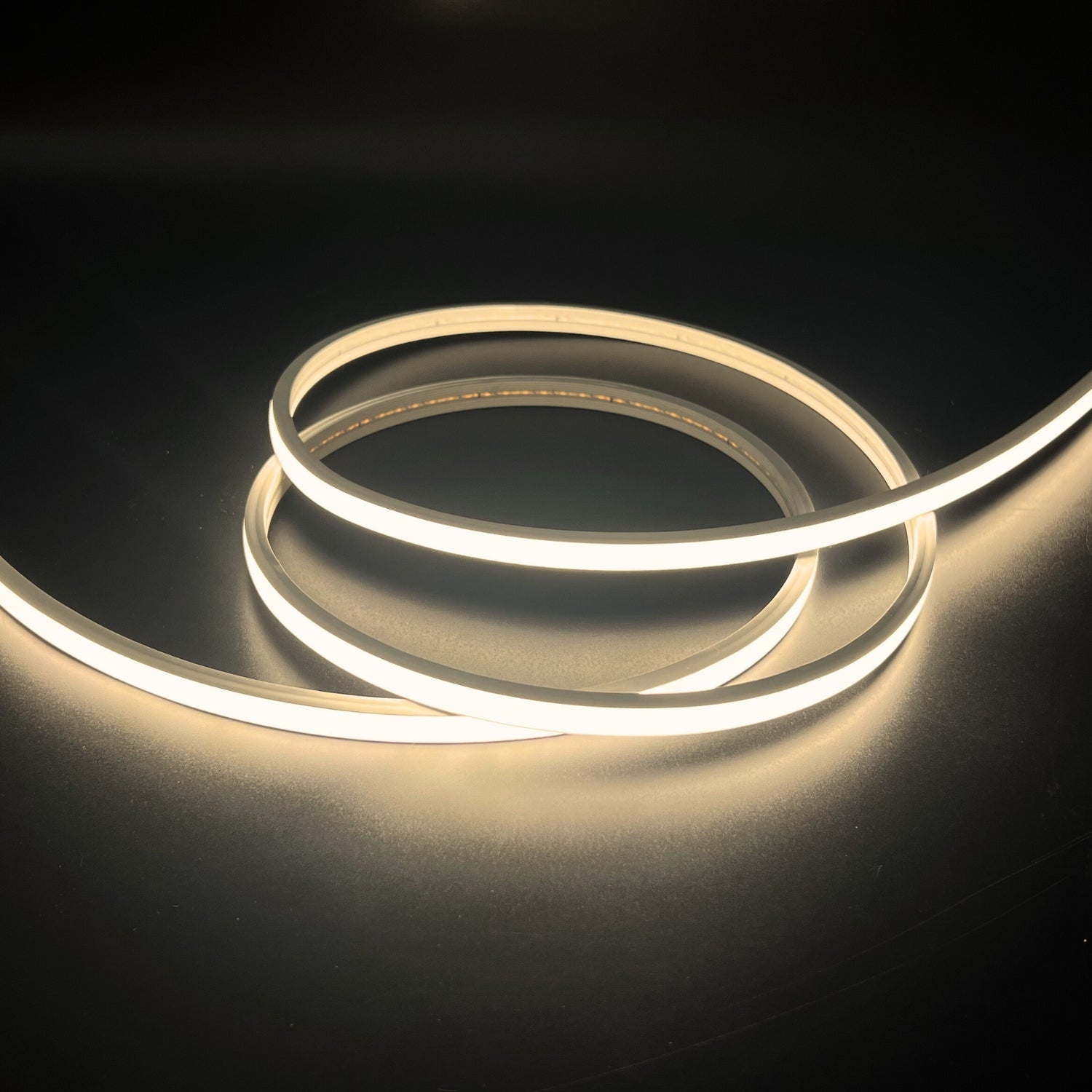 Warm White Neon Flex 3000K 24V Top Bending 10x6mm IP65 Waterproof 280LEDs/m - House of LEDS