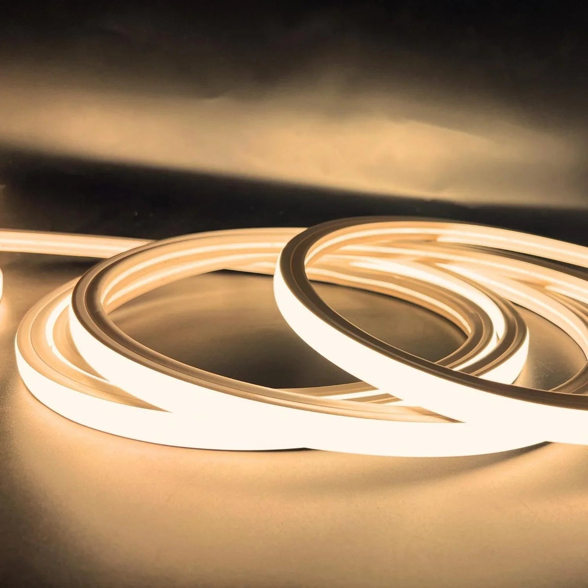 Warm White Neon Flex 3000K 48V 16x16mm Top Bend IP65 Waterproof 30m — view 2 — House of LEDs UK