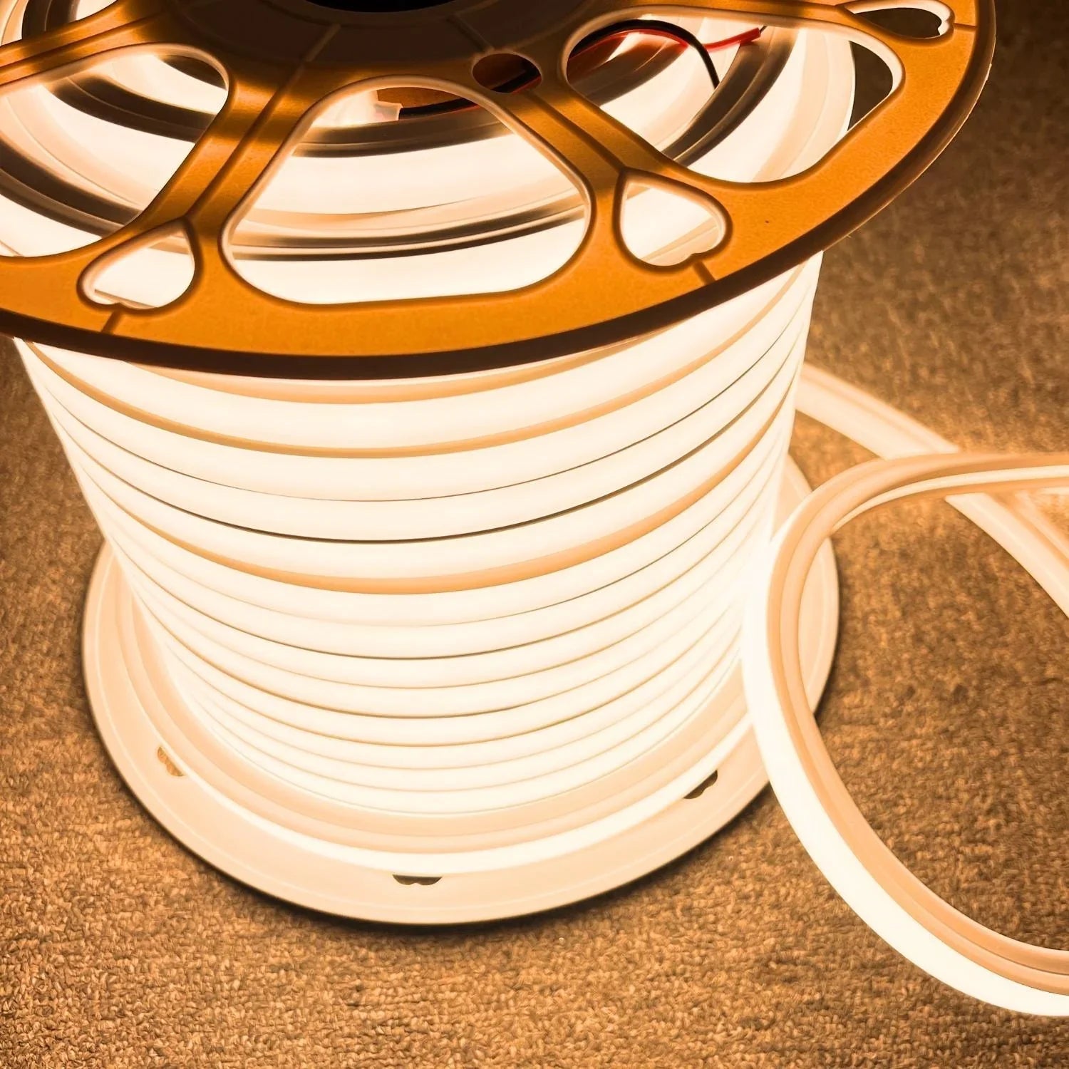 Warm White Neon Flex 3000K 48V 16x16mm Top Bend IP65 Waterproof 30m — view 3 — House of LEDs UK