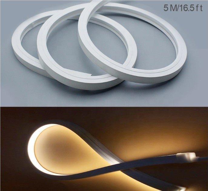 Warm White Neon Flex 3000K 48V 16x16mm Top Bend IP65 Waterproof 30m — view 10 — House of LEDs UK