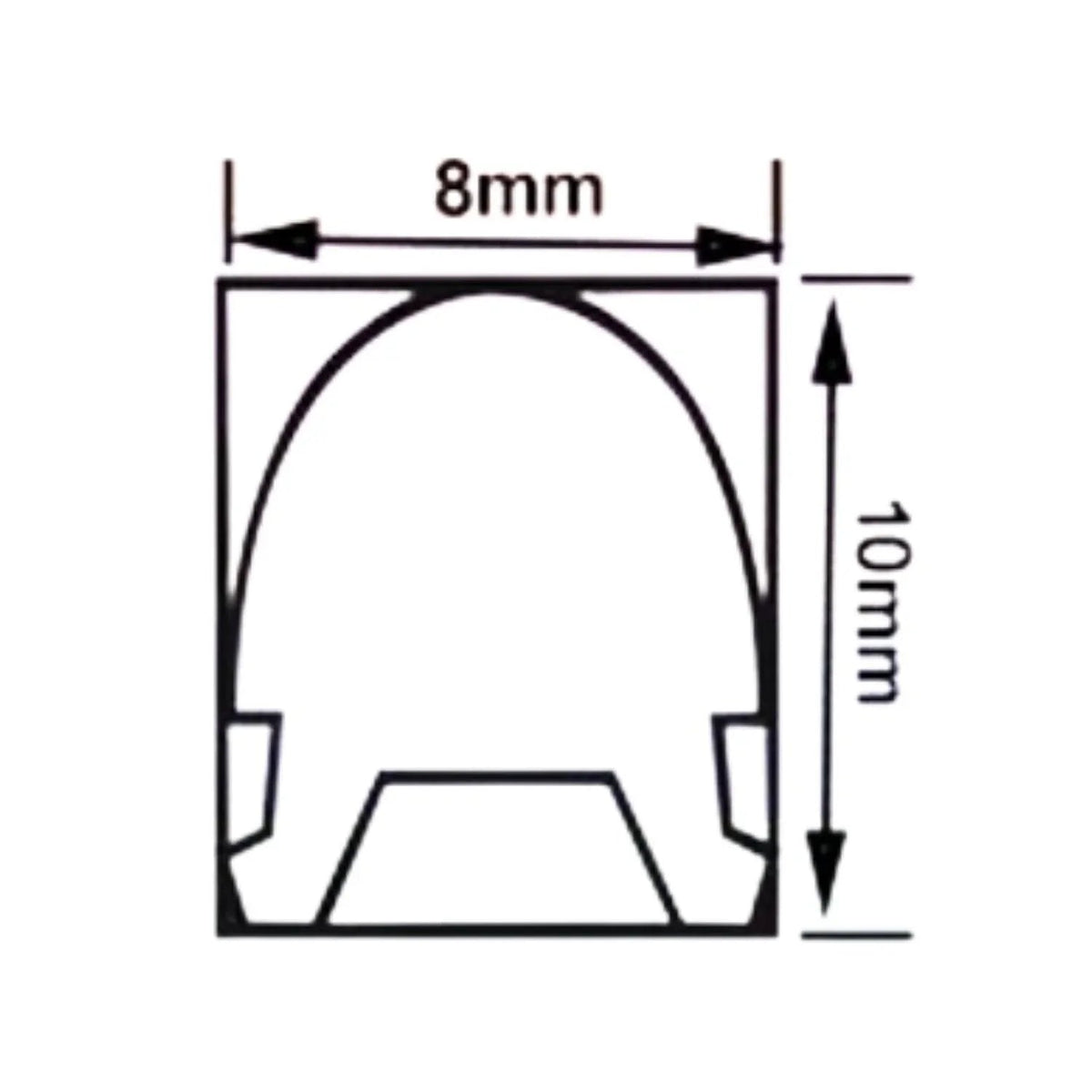 Warm White Silicone Neon Flex Tube Diffuser Body for LED Strip Lights Neon Signs 8mm — view 2 — House of LEDs UK