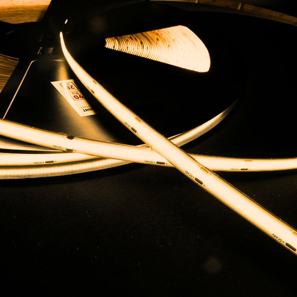 Warm White 2700K COB LED Strip 24V 480LEDs/m IP20 20m Run — view 3 — House of LEDs UK