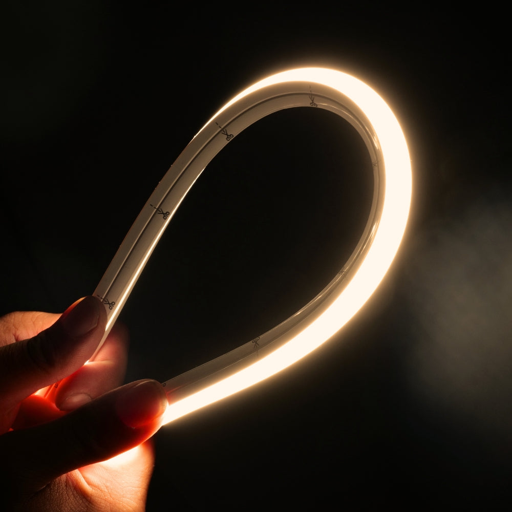 Warm White Neon Flex 3000K 24V 10x10mm Dual Bend IP67 Waterproof 12m — view 4 — House of LEDs UK