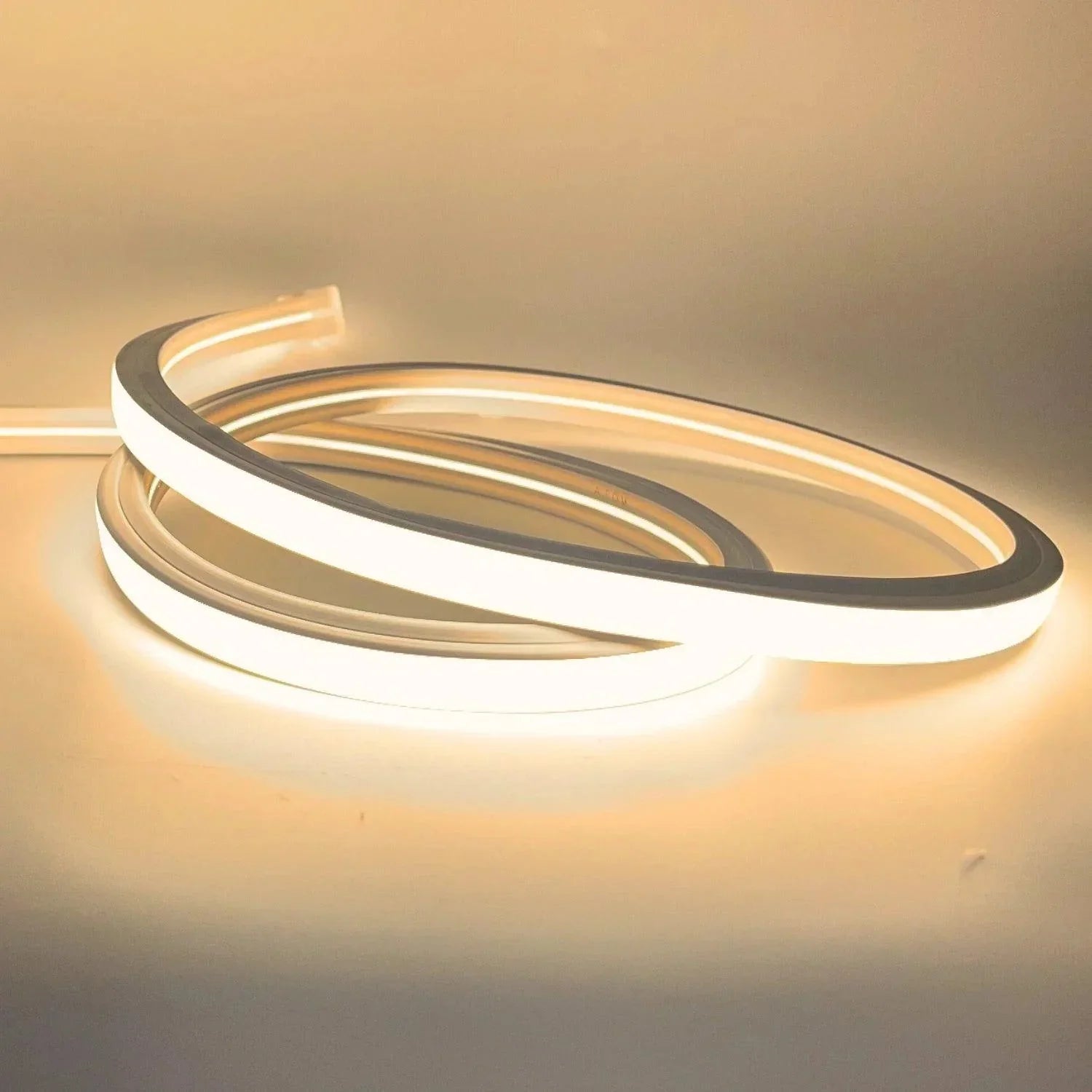 Warm White Neon Flex 3000K 16x16mm 220V 240V Top Bend 20cm Cut IP65 Waterproof with UK Plug — view 3 — House of LEDs UK