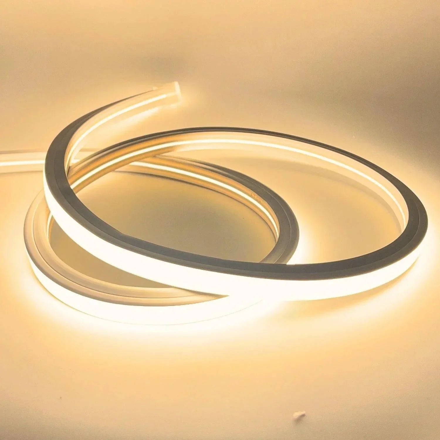 Warm White Neon Flex 3000K 16x16mm 220V 240V Top Bend 20cm Cut IP65 Waterproof with UK Plug — view 4 — House of LEDs UK