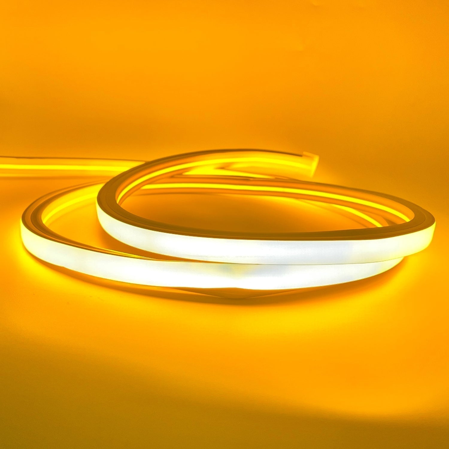 Yellow LED Neon Flex 220V 240V Top Bending 20cm Cutting IP65 with UK Plug - House of LEDS